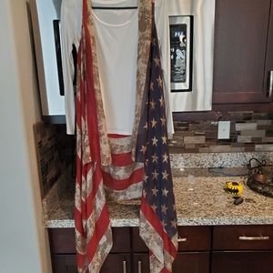 American flag accent cover